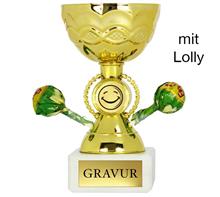 12 cm Höhe Mini Pokal Acryl für über 200 Sportarten 