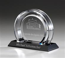 Glastrophäe "Arches Award": Kristallglas-Trophäe "Arches Award" Der zentrale runde Award wird von eine