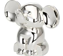 Spardose Elefant: Spardose "Elefant" versilbert. Höhe: 10cm Länge: 15cm Gravur seitlich mö