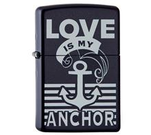 Zippo "Love is my anchor": ZIPPO Sturmfeuerzeug "Love is my anchor" Gravur auf Rückseite möglich!