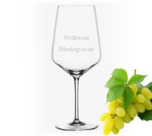 Weißwein-Glas: Weißwein-Glas 440ml - Höhe 222mm - Ø85mm Für die individuelle Glasgravur.