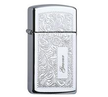Zippo "Venetian Chrom regular": ZIPPO Sturmfeuerzeug "Venetian Chrom regular" Gravurvarianten: 2 M