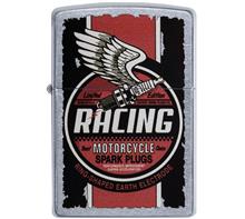Zippo "Racing": ZIPPO Sturmfeuerzeug "Racing Spark Plug" Gravur auf Rückseite möglich!