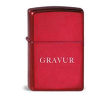 Zippo "Apfelrot": ZIPPO Sturmfeuerzeug "Candy Apple Red - Apfelrot" Diamantgravur wird