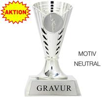 Minicup: Minicup in Blau-Silber-Kombination.