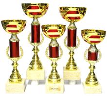 Pokal "ÖSTERREICH": Pokal mit rot-weiß-rotem "ÖSTERREICH" Korpus.