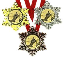 Med. Sölden inkl. ZW094 + Band: Medaille "Scheekristall inkl. Emblem "Snowboard" Ø25 mm und Band 2,2cm Ihr