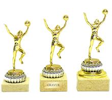 Trophäe "Basketball" Metallfigur: Plastische "BASKETBALL" Figur aus Metall auf beigem Marmorsockel.