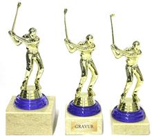 Trophäe Golf: Trophäe inkl. plastischer Figur "Golfer".