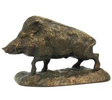 Wildschwein Bronzefigur: Bronzefigur "WILDSCHWEIN" Höhe: 10cm Gewicht: 1,1kg