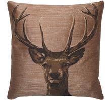 Kissen Hisch bronze: Kissen "HIRSCH" bronze Größe 50x50cm ABVERKAUF - RESTPOSTEN statt 49,9