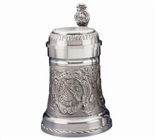 Zinn-Bierkrug Schützen: Edel-Zinn Bierkrug Motiv: "SCHÜTZEN" Höhe: 20cm Inhalt: 0,5l Gravur